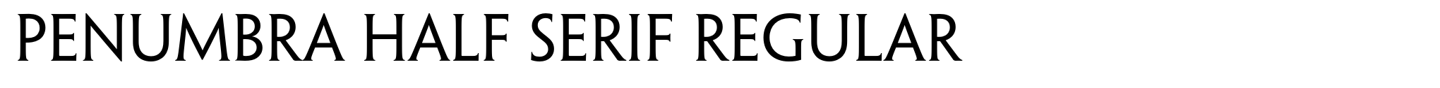 Penumbra Half Serif Regular image